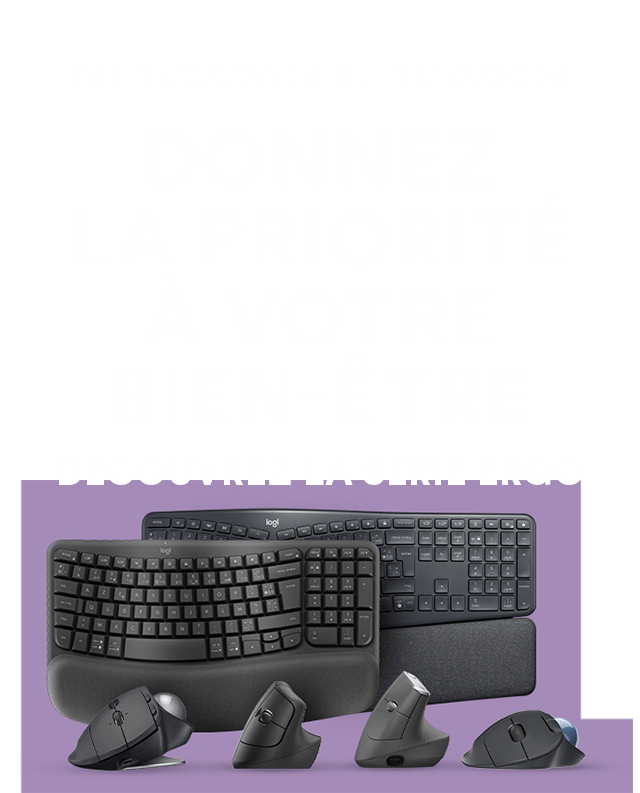 Du 01/03/2024 au 31/12/2024 - Donnez la priorité à votre bien-être - Découvrez la série Ergo